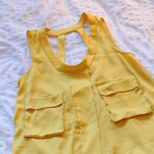 BCBGMaxAzria Bright Yellow Tank